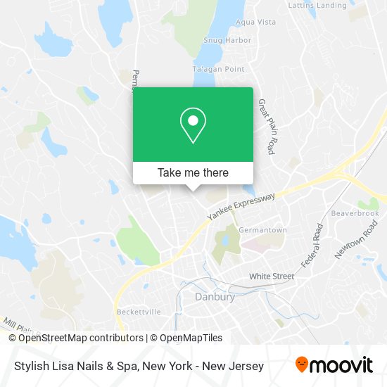 ¿Cómo llegar a Stylish Lisa Nails & Spa en Danbury, Ct en Autobús o Tren?