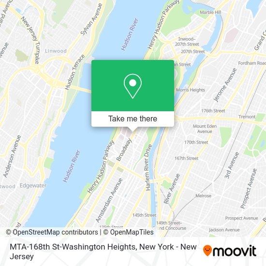 How to get to MTA168th StWashington Heights in Manhattan by subway