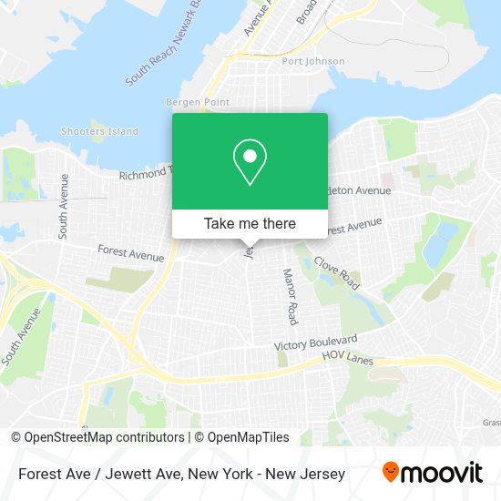 How to get to Forest Ave / Jewett Ave in Staten Island by bus, subway