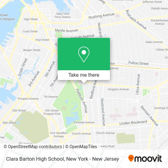 How to get to Clara Barton High School in New York New Jersey by