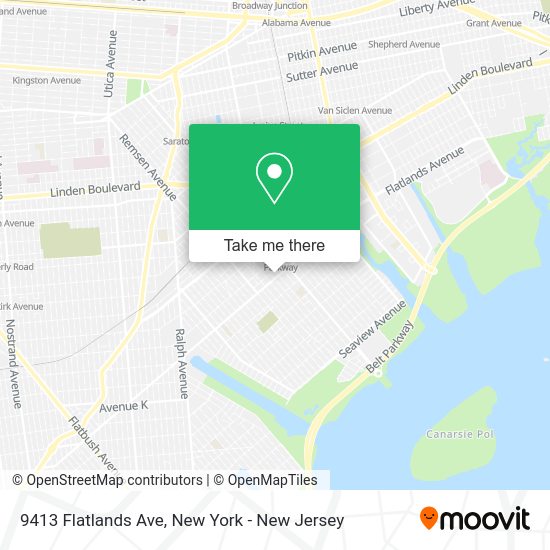 How to get to 9413 Flatlands Ave in New York New Jersey by subway or bus?
