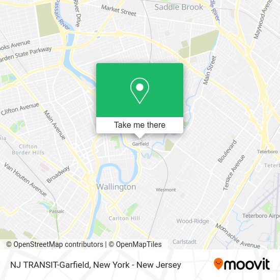 How to get to NJ TRANSITGarfield in Garfield, Nj by bus, train or subway?