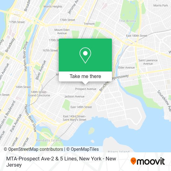 How to get to MTAProspect Ave2 & 5 Lines in Bronx by subway, bus or