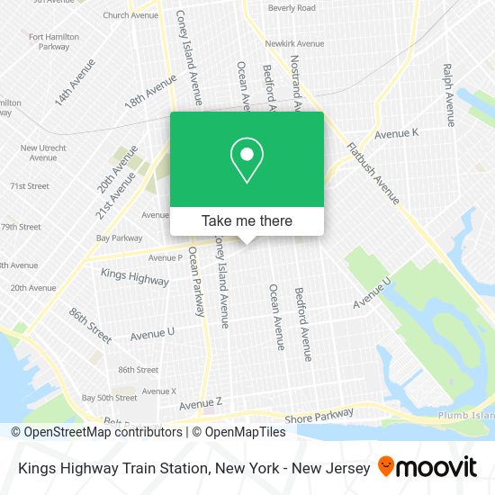 How to get to Kings Highway Train Station in New York New Jersey by