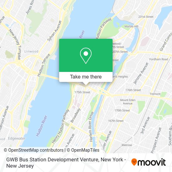 How to get to GWB Bus Station Development Venture in Manhattan by