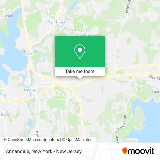 How to get to Annandale in New York New Jersey by train or bus?