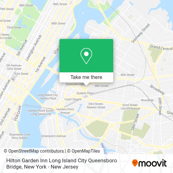 How to get to Hilton Garden Inn Long Island City Queensboro Bridge by