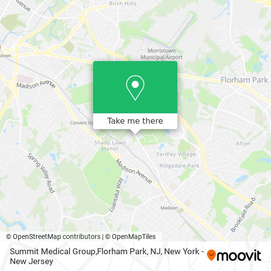 How to get to Summit Medical Group,Florham Park, NJ in Florham Park, Nj by Bus or Train?