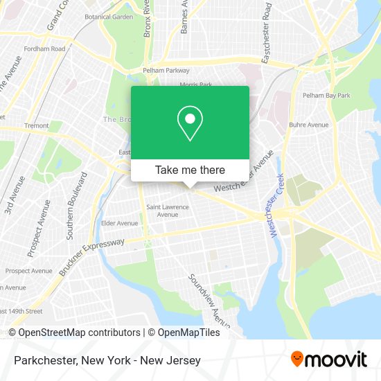 How to get to Parkchester in Bronx by bus, subway or train?