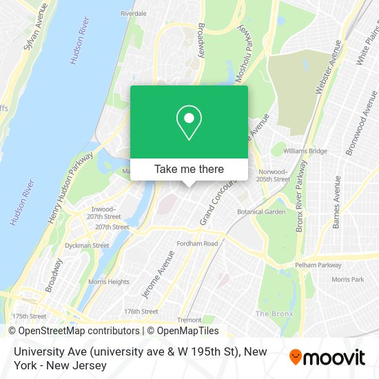 How to get to University Ave (university ave & W 195th St) in Bronx by