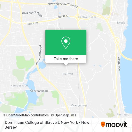 How to get to Dominican College of Blauvelt in Blauvelt, Ny by Bus