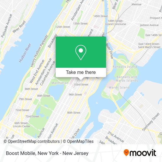 How to get to Boost Mobile in Manhattan by Subway, Bus or Train?