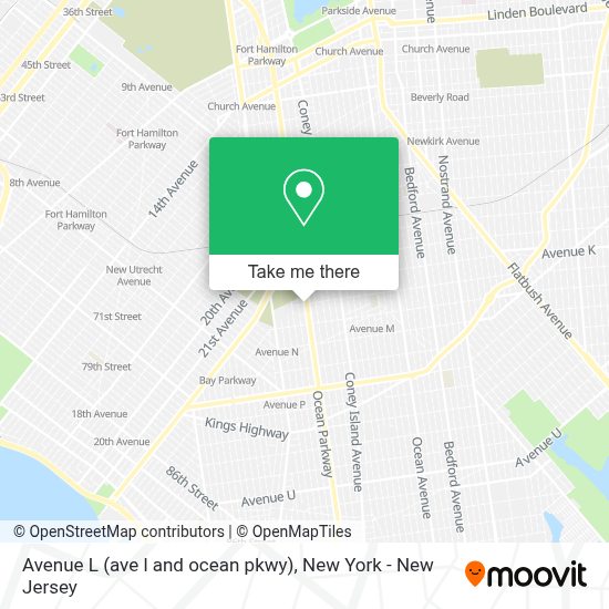 How to get to Avenue L (ave l and ocean pkwy) in New York New Jersey