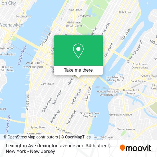 How to get to Lexington Ave (lexington avenue and 34th street) in