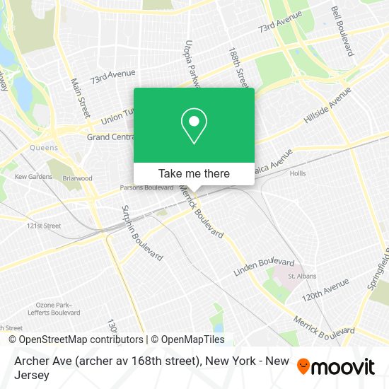 How to get to Archer Ave (archer av 168th street) in Queens by Bus