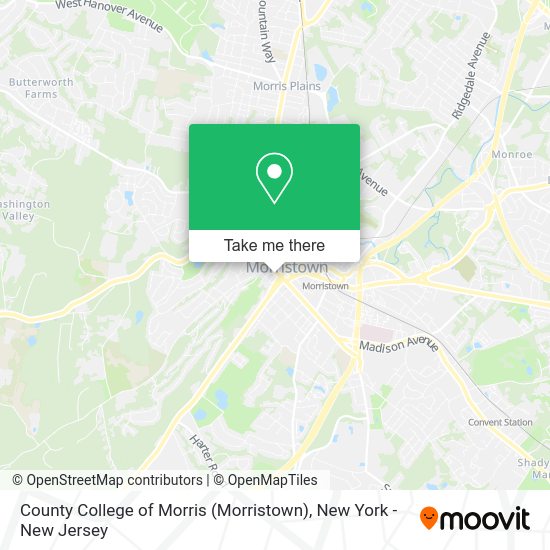 County College Of Morris Map How To Get To County College Of Morris (Morristown) In Morristown, Nj By Bus Or Train?