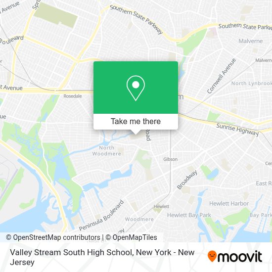 How to get to Valley Stream South High School in South Valley Stream