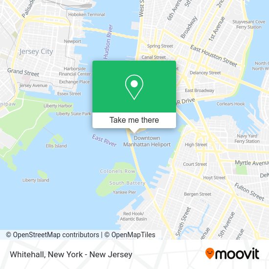How to get to Whitehall in Manhattan by subway, bus or train?