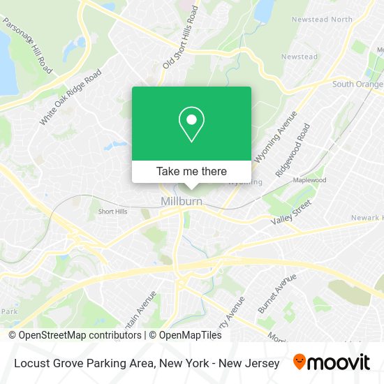How to get to Locust Grove Parking Area in Millburn, Nj by bus or train?