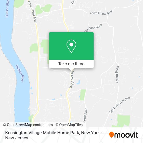How to get to Kensington Village Mobile Home Park in Hyde Park, Ny by