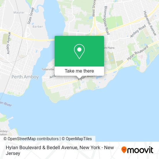 How to get to Hylan Boulevard & Bedell Avenue in Staten Island by Bus