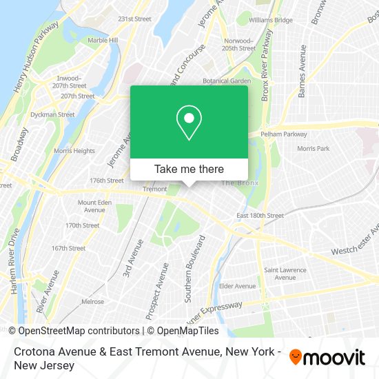 How to get to Crotona Avenue & East Tremont Avenue in Bronx by bus