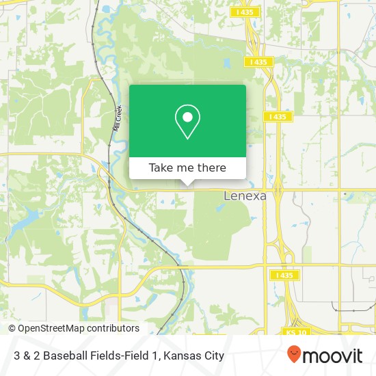 3 And 2 Baseball Field Map How To Get To 3 & 2 Baseball Fields-Field 1 In Lenexa By Bus?