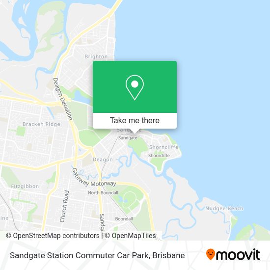 How to get to Sandgate Station Commuter Car Park by bus or train?