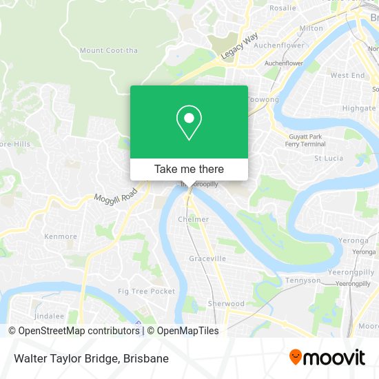 How to get to Walter Taylor Bridge in Brisbane by bus, ferry or train?
