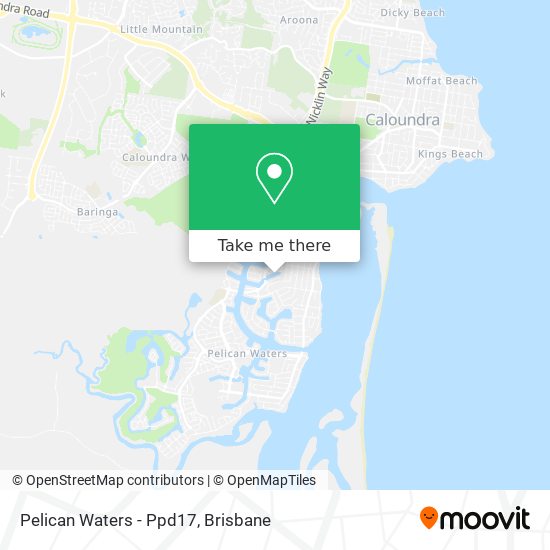 How to get to Pelican Waters Ppd17 in Golden Beach by Bus or Train?