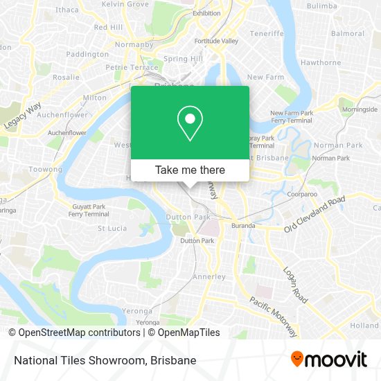 How to get to National Tiles Showroom in Woolloongabba by Bus, Train or