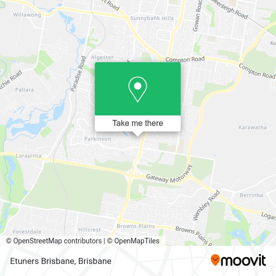 How to get to Etuners Brisbane in Parkinson by bus or train?