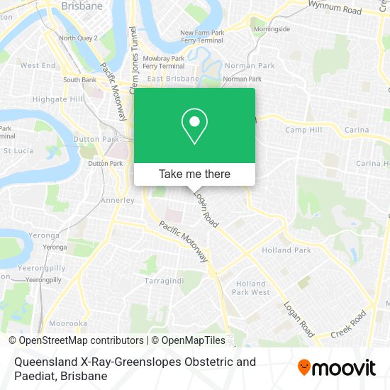 How to get to Queensland XRayGreenslopes Obstetric and Paediat by Bus