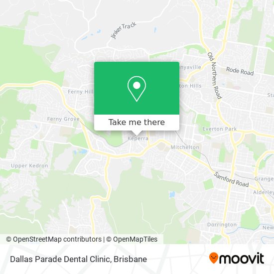 How to get to Dallas Parade Dental Clinic in Keperra by train or bus?