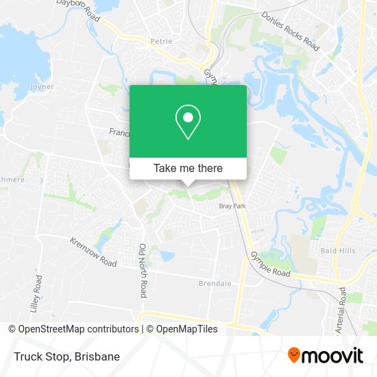 How to get to Truck Stop in Bray Park by Bus or Train?
