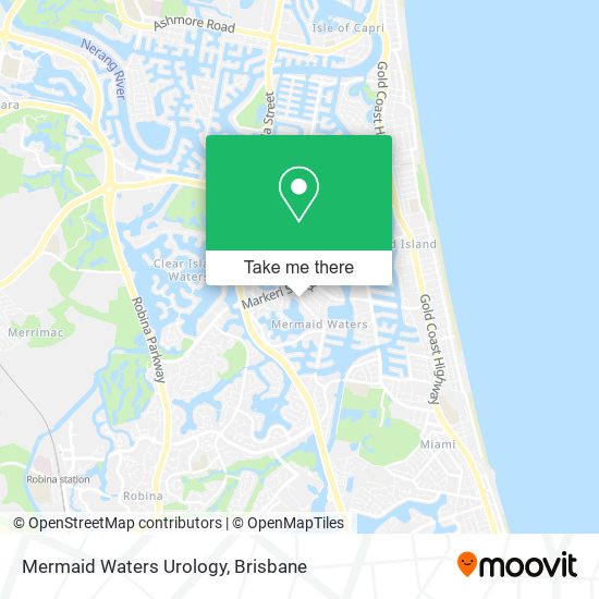 How to get to Mermaid Waters Urology by Bus or Light rail?