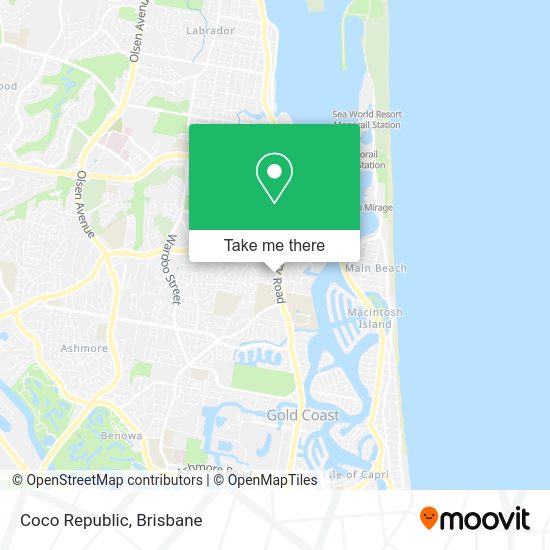 How to get to Coco Republic in Southport by Bus, Light rail or Train?