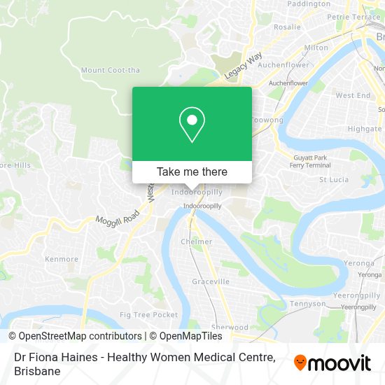 How to get to Dr Fiona Haines Healthy Women Medical Centre in