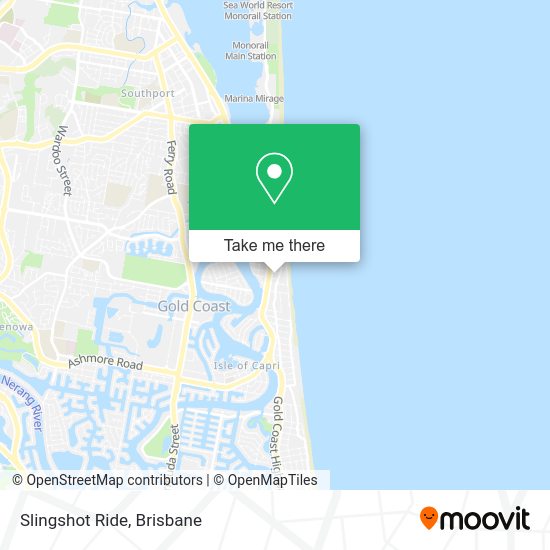 How to get to Slingshot Ride in Brisbane by bus, light rail or train?