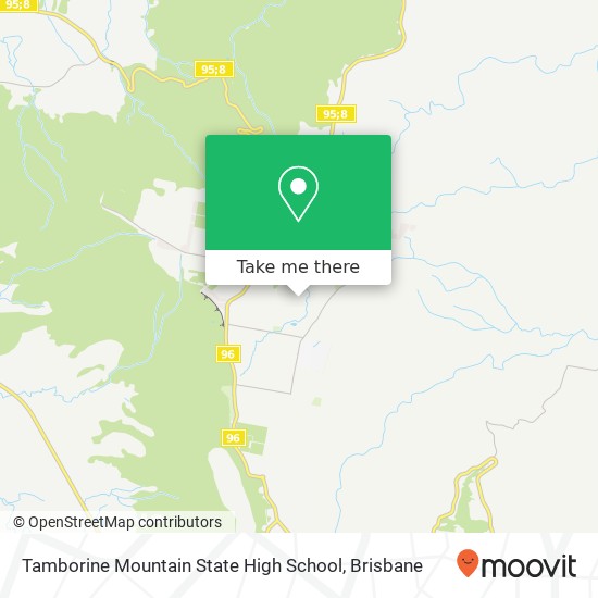 How to get to Tamborine Mountain State High School in Brisbane by bus