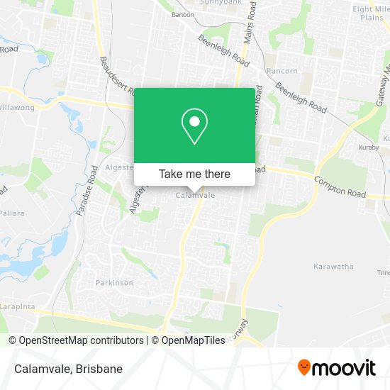 How to get to Calamvale by bus or train?