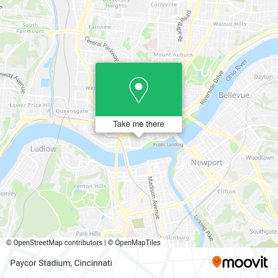 How to get to Paycor Stadium in Cincinnati by bus?