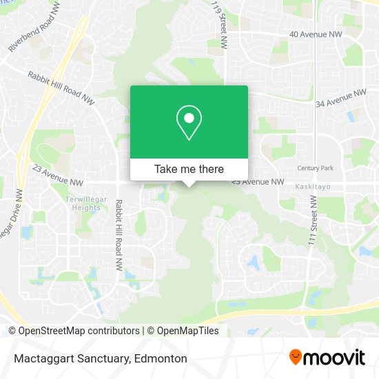 How to get to Mactaggart Sanctuary in Edmonton by Bus or Light Rail?