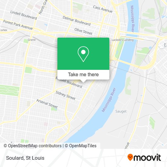 How to get to Soulard in St. Louis by bus or metro?