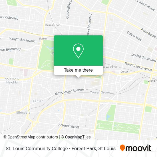 Forest Park Community College Map How To Get To St. Louis Community College - Forest Park By Bus Or Metro?