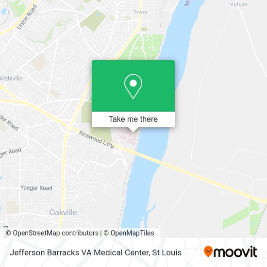 How to get to Jefferson Barracks VA Medical Center in St Louis by bus?