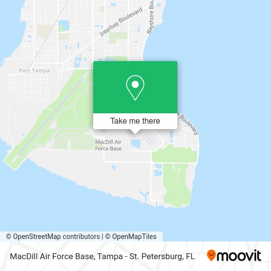 How to get to MacDill Air Force Base in Tampa by bus?