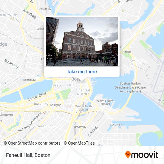 How to get to Faneuil Hall in Boston by bus, subway or train?