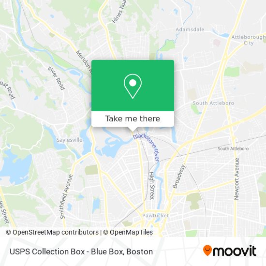 Usps Collection Box Map How to get to USPS Collection Box Blue Box in Boston by Bus or Train?