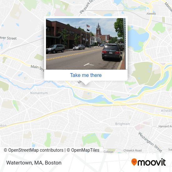 How to get to Watertown, MA in Watertown Town by bus, subway or train?